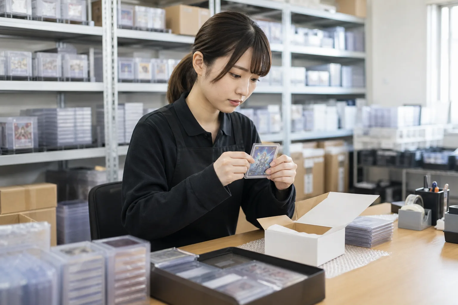 通販作業をするスタッフ